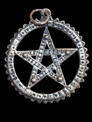 Colgante Plata Pentagrama Protector 3,5cm